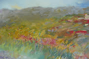 Autumn Flowers Original Impressionistic Oil Painting – Oil on Canvas