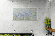 Wild Iris Meadow Original Floral Drip Painting