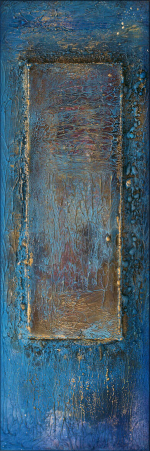 Gilded Thresholds – Original Acrylic Painting by Edelgard Schroer