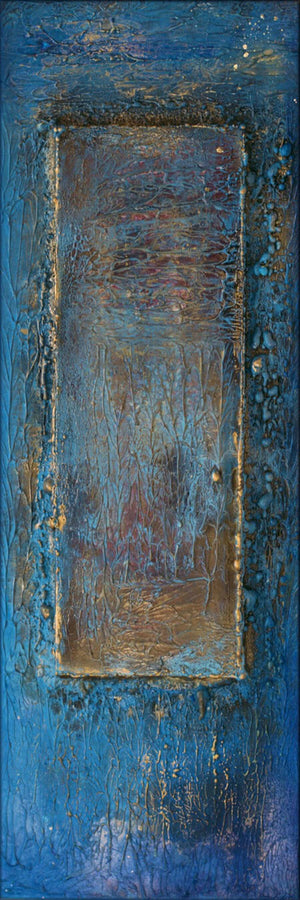 Gilded Thresholds – Original Acrylic Painting by Edelgard Schroer
