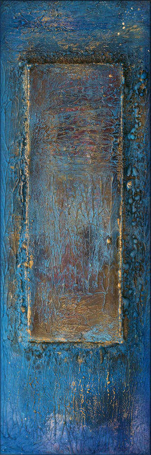 Gilded Thresholds – Original Acrylic Painting by Edelgard Schroer
