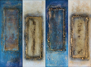 Gilded Thresholds – Original Acrylic Painting by Edelgard Schroer