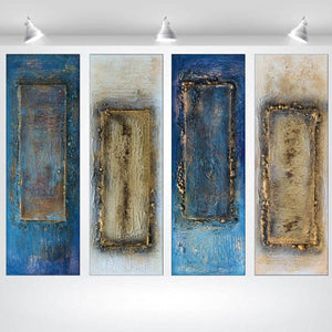 Gilded Thresholds – Original Acrylic Painting by Edelgard Schroer