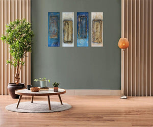 Gilded Thresholds – Original Acrylic Painting by Edelgard Schroer