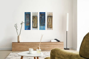 Gilded Thresholds – Original Acrylic Painting by Edelgard Schroer