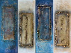 Gilded Thresholds – Original Acrylic Painting by Edelgard Schroer