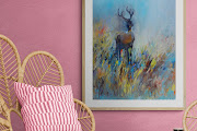 Original Stag Oil Painting Impressionistic Wildlife Art