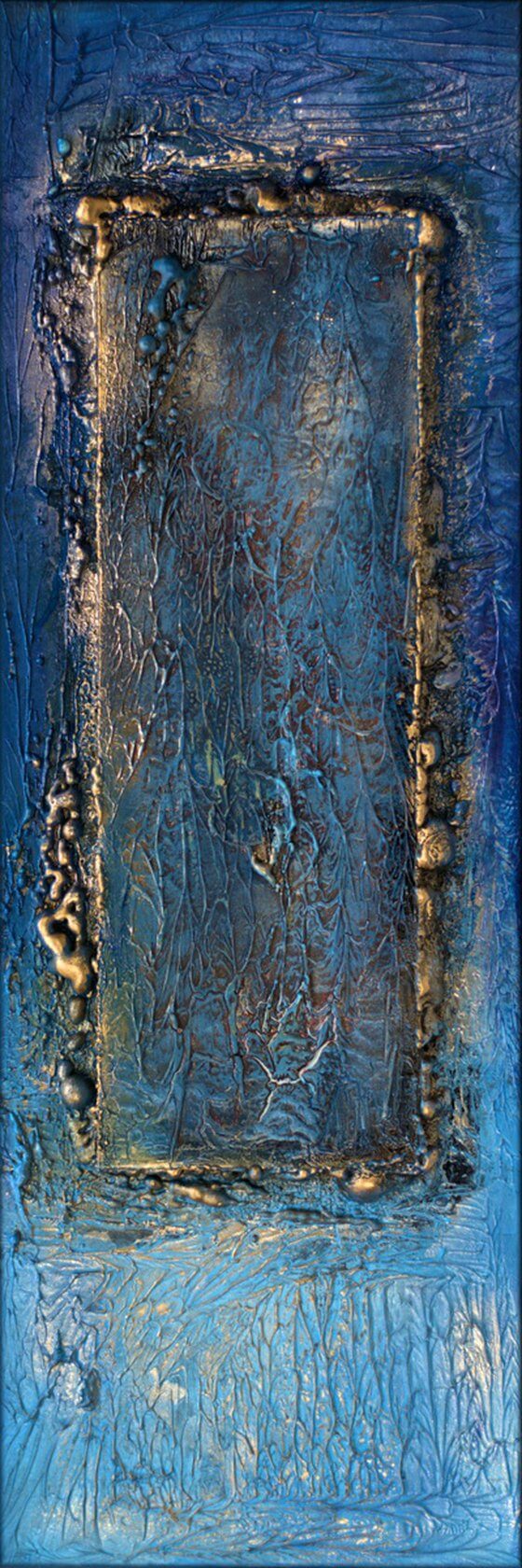 Gilded Thresholds – Original Acrylic Painting by Edelgard Schroer