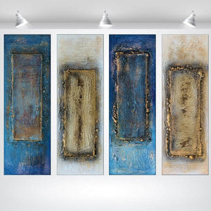 Gilded Thresholds – Original Acrylic Painting by Edelgard Schroer