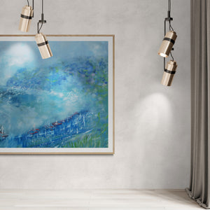 Surfers Cove | Original Oil Painting by Lesley Blackburn