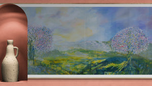 Summer Blossom Trees – Original Oil Painting by Lesley Blackburn