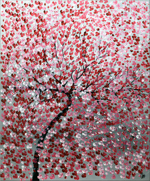 Cherry Blossom Symphony – Original Cherry Blossom Painting by Edelgard Schroer