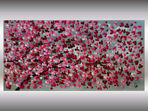 Blossom Explosion – Original Cherry Blossom Painting by Edelgard Schroer