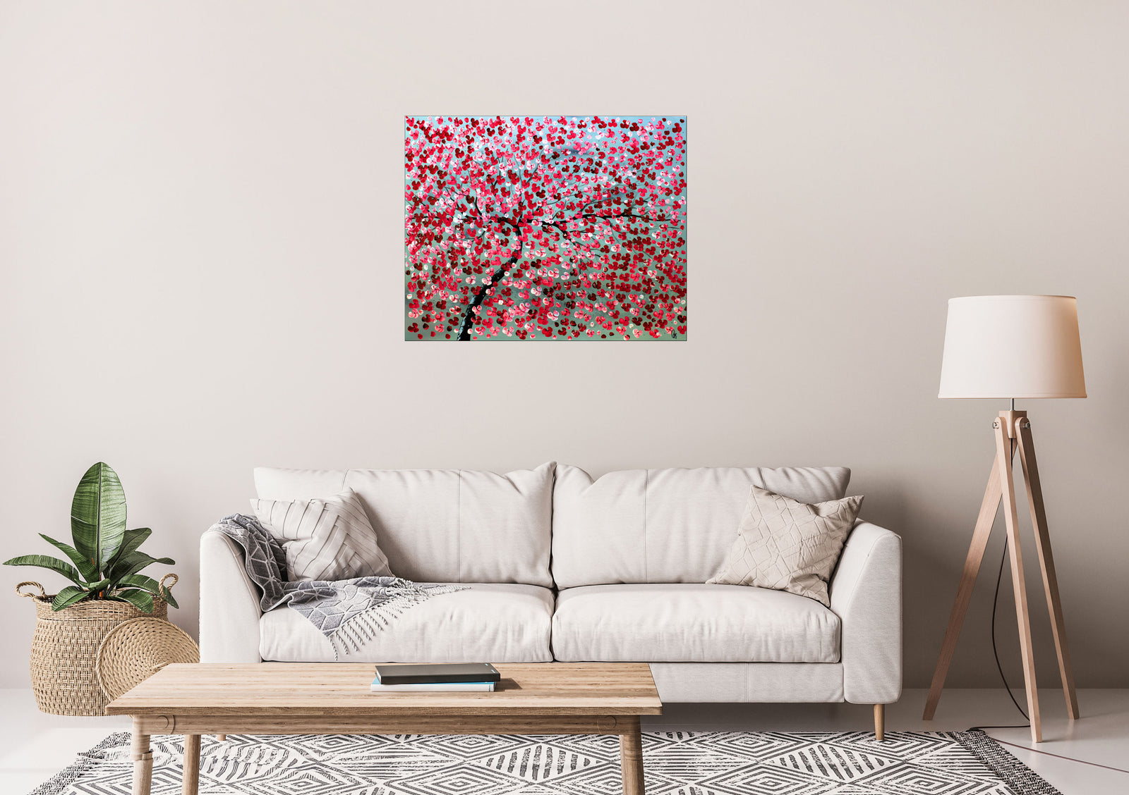 Dream of Spring – Original Cherry Blossom Painting by Edelgard Schroer