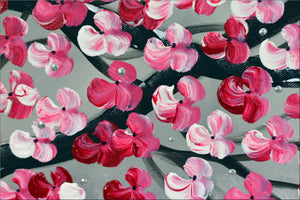 Blossom Explosion – Original Cherry Blossom Painting by Edelgard Schroer