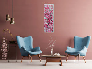 Flaming Blossoms – Original Cherry Blossom Painting by Edelgard Schroer