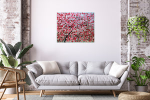 Dream of Spring – Original Cherry Blossom Painting by Edelgard Schroer