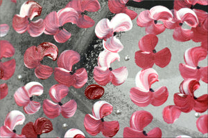 Flaming Blossoms – Original Cherry Blossom Painting by Edelgard Schroer