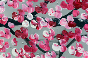 Blossom Explosion – Original Cherry Blossom Painting by Edelgard Schroer
