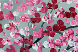 Blossom Explosion – Original Cherry Blossom Painting by Edelgard Schroer