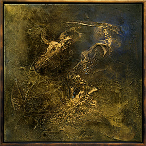 Angel’s Kiss – Original Textured Abstract Diptych by Edelgard Schroer