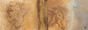 Golden Echoes – Original Abstract Painting by Edelgard Schroer
