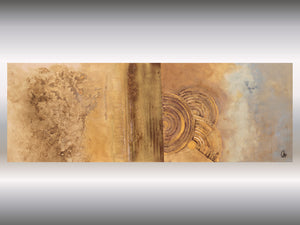 Golden Echoes – Original Abstract Painting by Edelgard Schroer