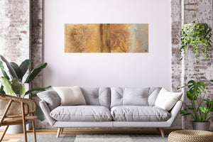 Golden Echoes – Original Abstract Painting by Edelgard Schroer