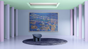 The Midnight Waterlilies | Original Impressionistic Painting by Lesley Blackburn