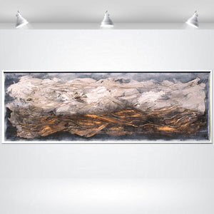 Gilded Horizon – Original Abstract Painting by Edelgard Schroer