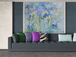 Violet Lily – Original Oil Painting by Lesley Blackburn