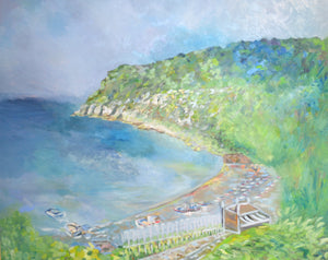 Lyme Regis Bay 2026 Oil Painting by Lesley Blackburn