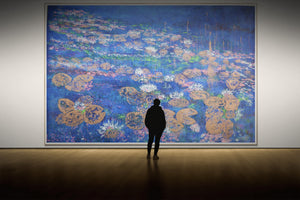 The Midnight Waterlilies | Original Impressionistic Painting by Lesley Blackburn
