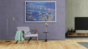 The Midnight Waterlilies | Original Impressionistic Painting by Lesley Blackburn