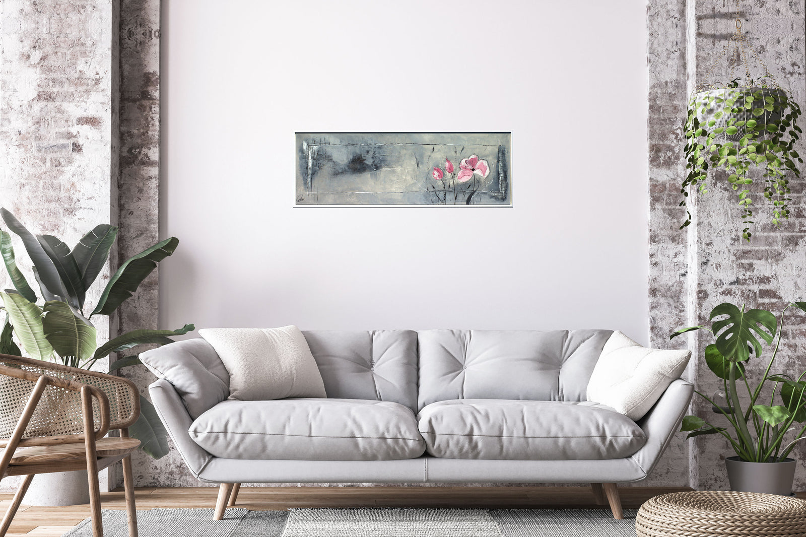 Summer Reverie – Original Abstract Floral Painting by Edelgard Schroer