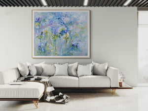 Violet Lily – Original Oil Painting by Lesley Blackburn