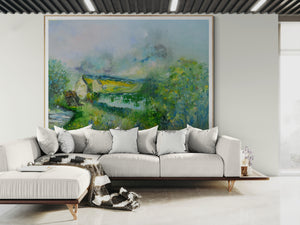 The White Houses of Brittany – Original Oil Painting by Lesley Blackburn