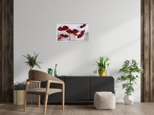 Poppy Love – Original Red Poppy Painting by Edelgard Schroer