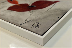 Poppy Love – Original Red Poppy Painting by Edelgard Schroer