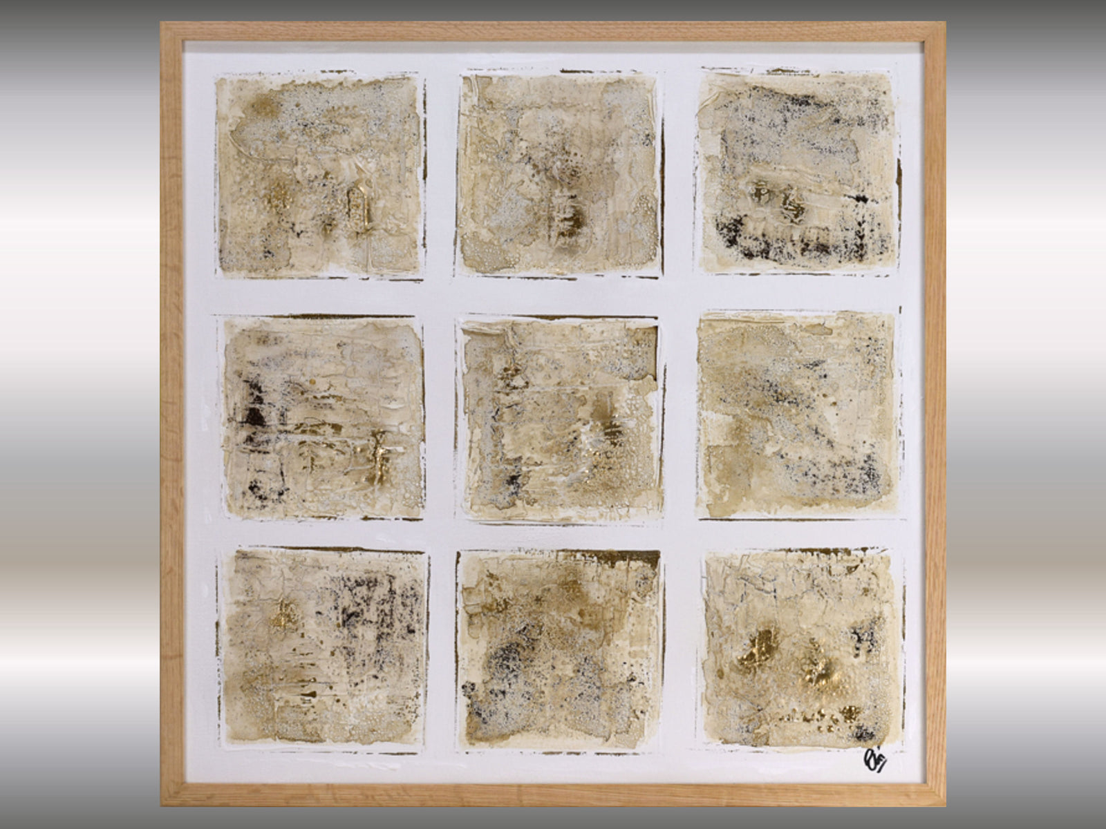 Silent Fields – Original Abstract Painting by Edelgard Schroer