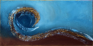 Flow of Time – Original Acrylic Painting in Frame by Edelgard Schroer