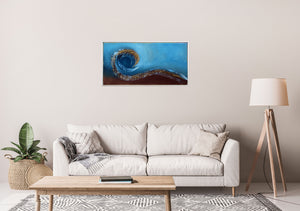 Flow of Time – Original Acrylic Painting in Frame by Edelgard Schroer