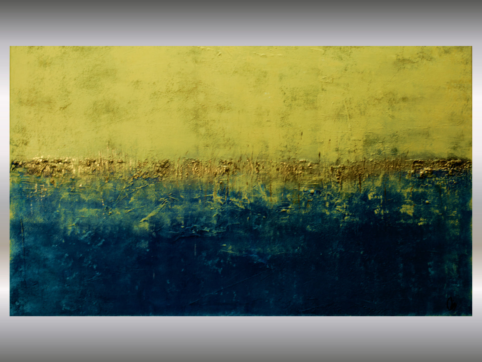 Golden Tide – Original Acrylic Painting by Edelgard Schroer