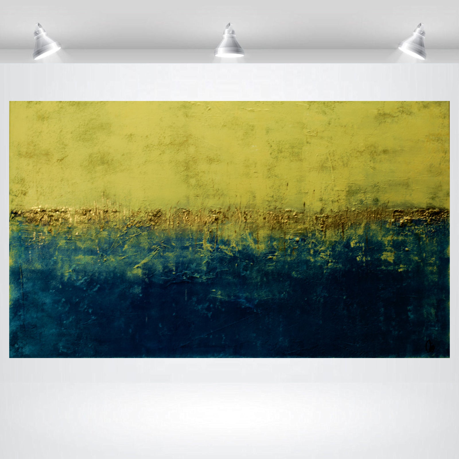 Golden Tide – Original Acrylic Painting by Edelgard Schroer