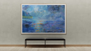 Wast Water: The Evening Song – Original Landscape Painting by Lesley Blackburn