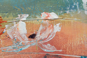 Blooming Light – Original Floral Abstract Painting by Edelgard Schroer