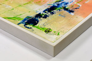 Blooming Light – Original Floral Abstract Painting by Edelgard Schroer