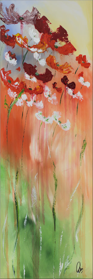 Happyness 2 – Original Abstract Floral Painting by Edelgard Schroer