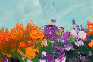 Pradera de Flores – Original Abstract Wildflower Landscape by Edelgard Schroer
