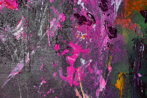 Pradera de Flores – Original Abstract Wildflower Landscape by Edelgard Schroer